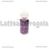 Glitter Lilla con bottiglietta in vetro 22mm